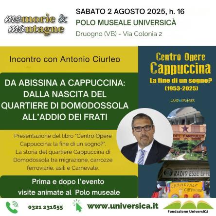 DA ABISSINA A CAPPUCCINA: DALLA NASCITA DEL QUARTIERE DI DOMODOSSOLA ALL'ADDIO DEI FRATI